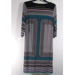 New York & Co.  Women Geometric Dress Sz M